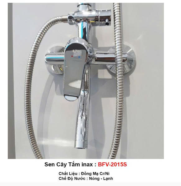 🚿 Sen Tắm Cây INAX BFV-2015S Chính Hãng – Thiết Kế Sang Trọng, Bền Bỉ Theo Công Nghệ Nhật Bản