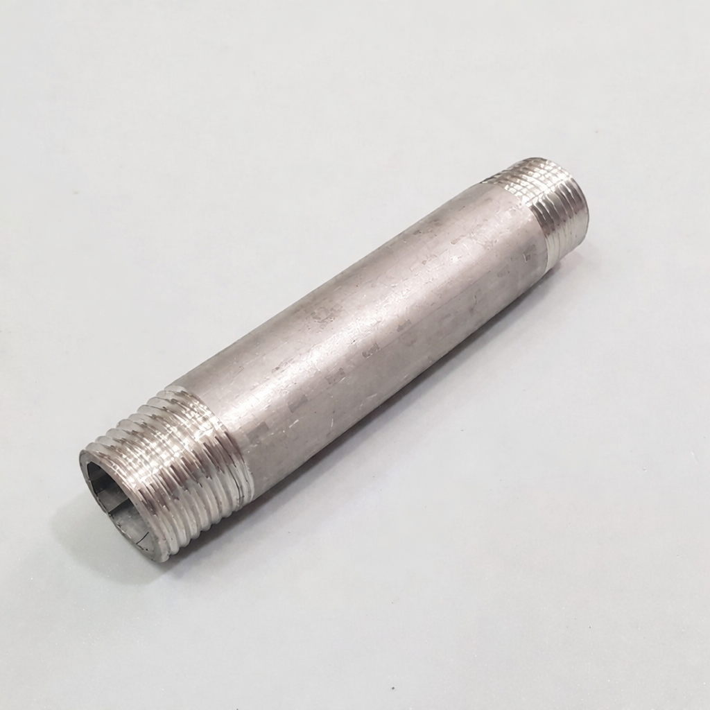 ỐNG 1 TẤC INOX 304 HAI ĐẦU REN NGOÀI