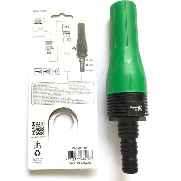 Vòi Tưới Cây Aqua Mate W-3201-10 – Đầu Phun Áp Lực Lớn, Đa Chức Năng