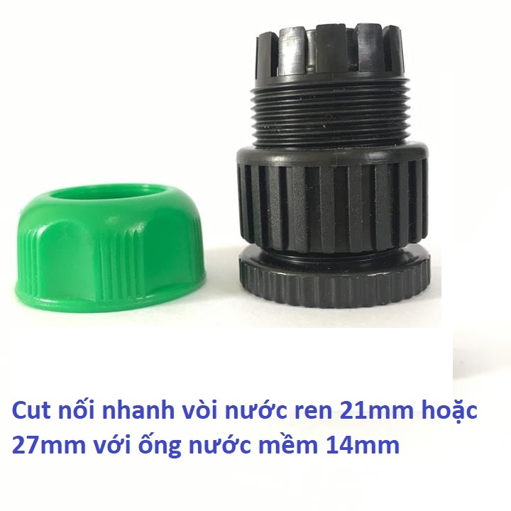 Cút Nối Nhanh Ống Mềm Làm Vườn AQUAMATE W-3400C – Kết Nối Nhanh, Chống Xì Nước