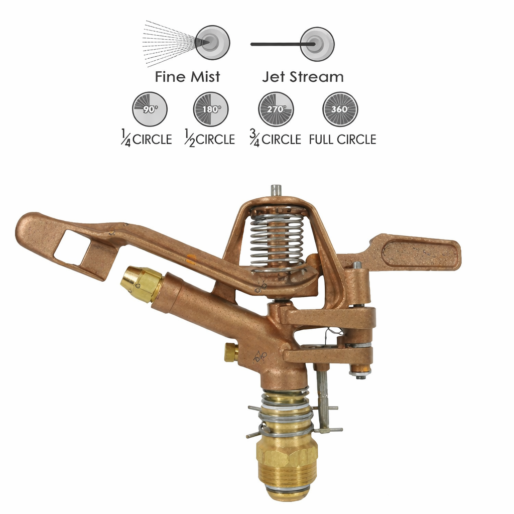 Béc phun 2 tia cánh đập điều chỉnh góc tưới Aquamate mã GYSWP-0130AD