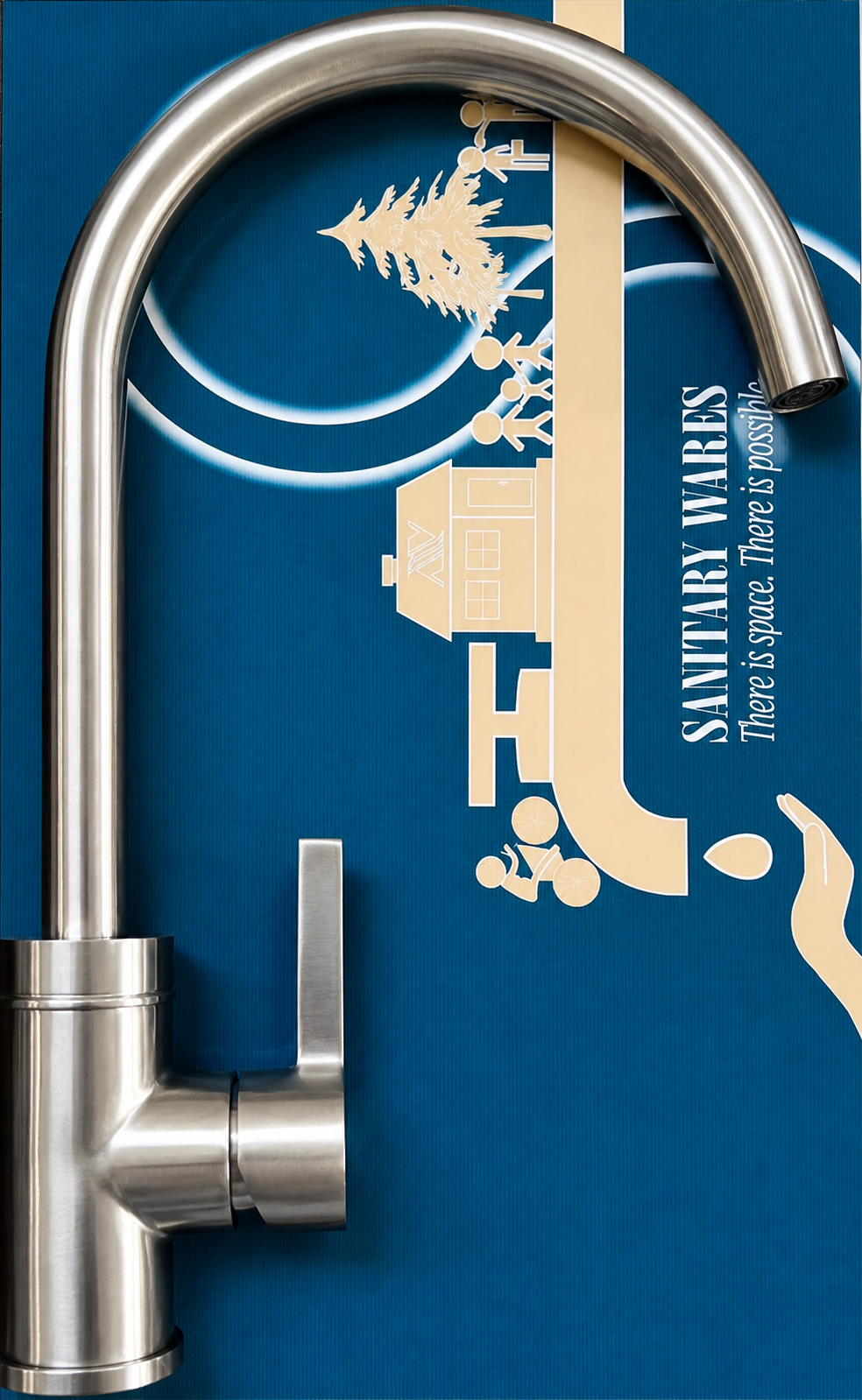 Vòi Rửa Chén Nóng Lạnh Inox 304 Chuẩn – Ống Cứng Cao Cấp