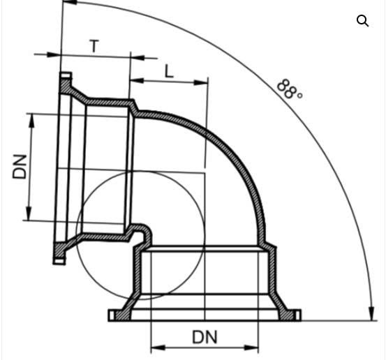 CÚT GANG 88º EN877 – PHỤ KIỆN CHUYỂN HƯỚNG HỆ THỐNG THOÁT NƯỚC HIỆU QUẢ