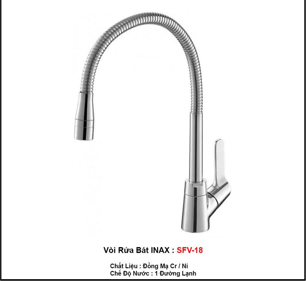Vòi Rửa Bát Lạnh INAX SFV-18 Chính Hãng – Thiết Kế Hiện Đại, Bền Đẹp Theo Thời Gian