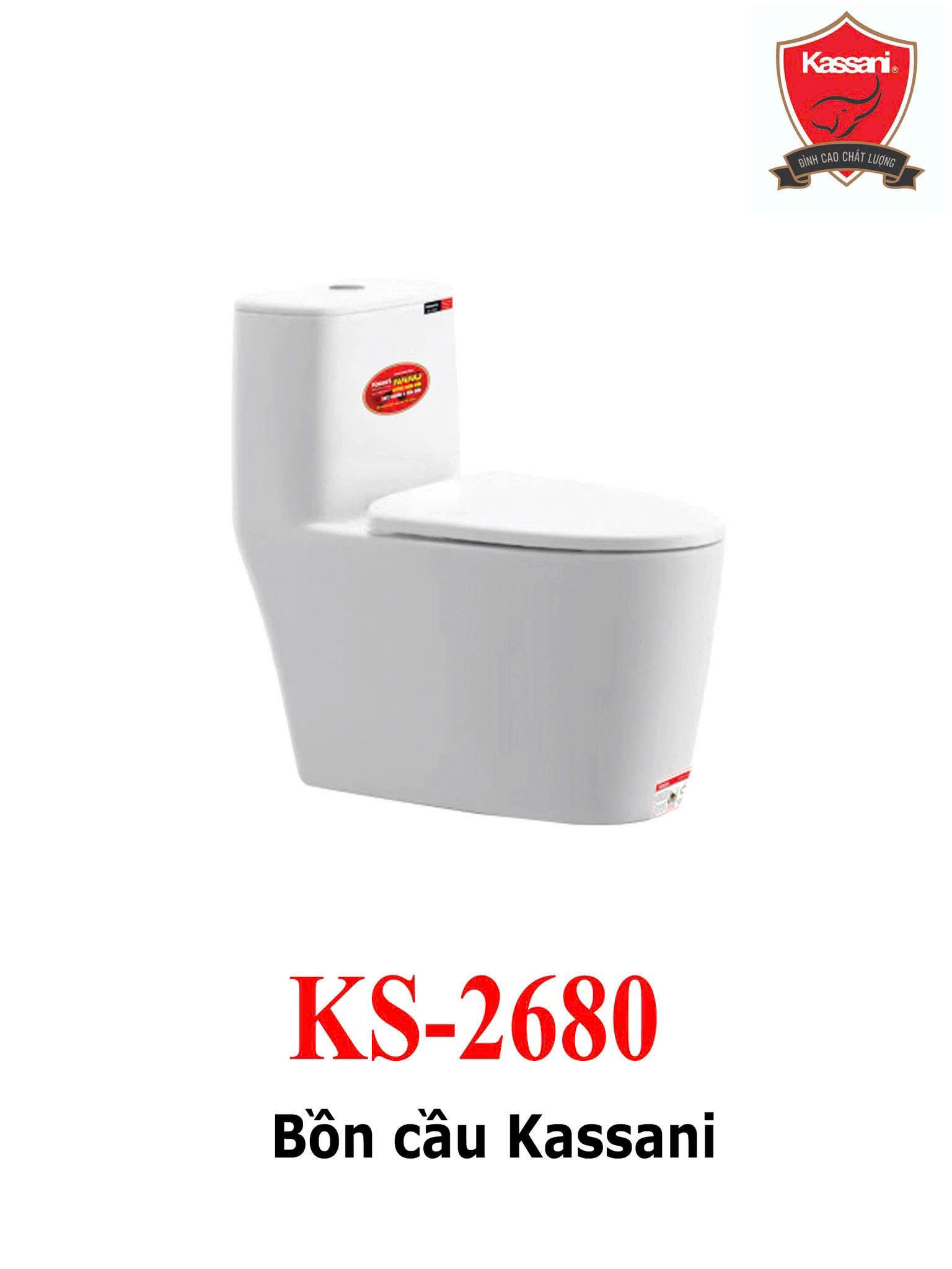 🚽 Bồn Cầu Kassani 2730 – Giải Pháp Vệ Sinh Hiện Đại, Sang Trọng và Tiết Kiệm