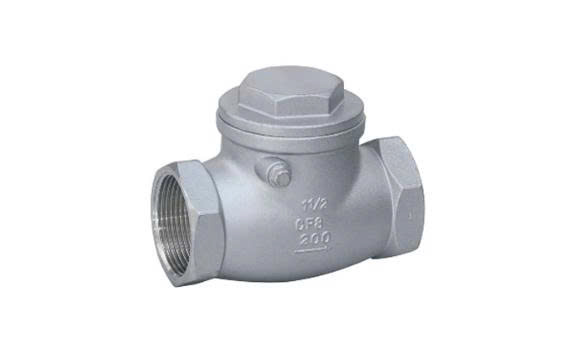 VAN 1 CHIỀU LÁ LẬT REN INOX 304