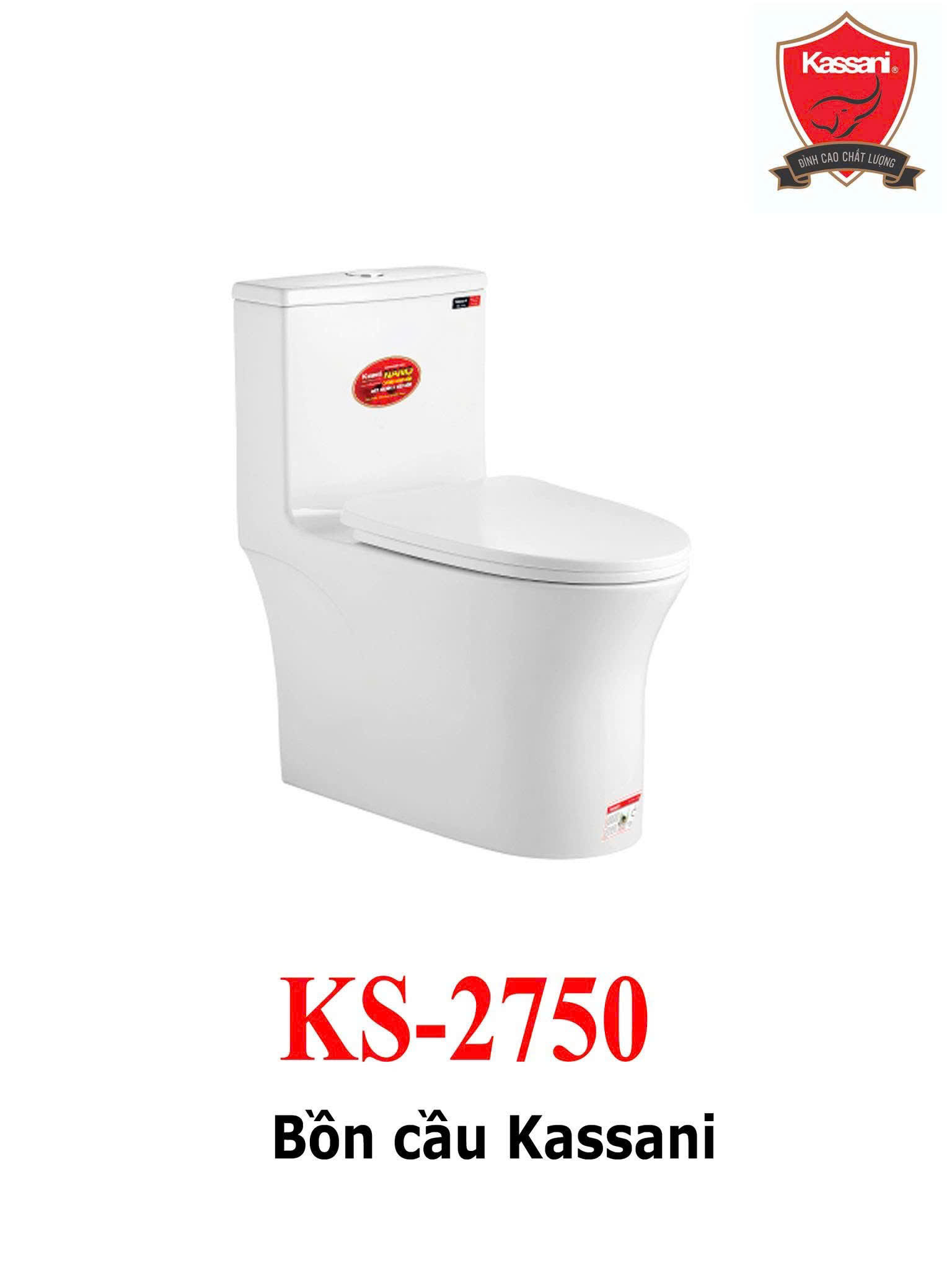 🚽 Bồn Cầu Kassani 2750 – Giải Pháp Vệ Sinh Hiện Đại, Sang Trọng và Tiết Kiệm