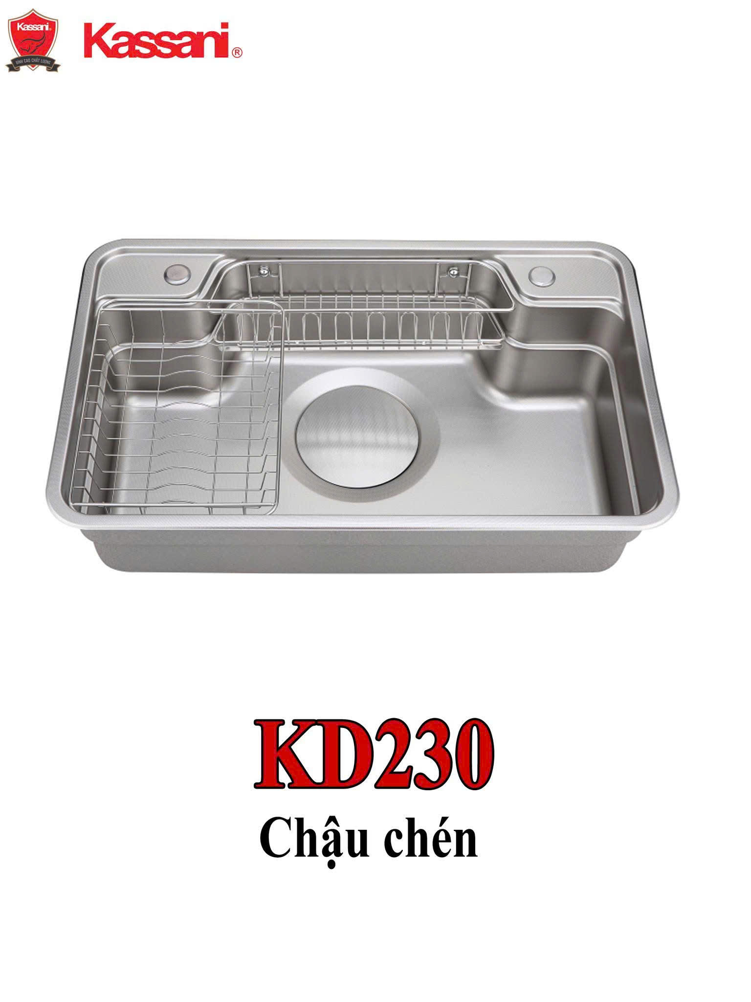 Chậu Rửa Chén Kassani KD230 Inox 304 Cao Cấp