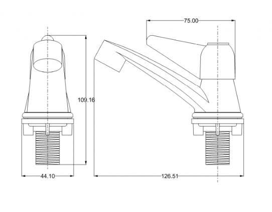Vòi Lavabo Nhựa POM Onpas – Bền Bỉ, Chống Ăn Mòn, Giá Tốt
