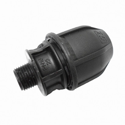 MTA Măng sông nối ống 1 đầu ren ngoài HDPE