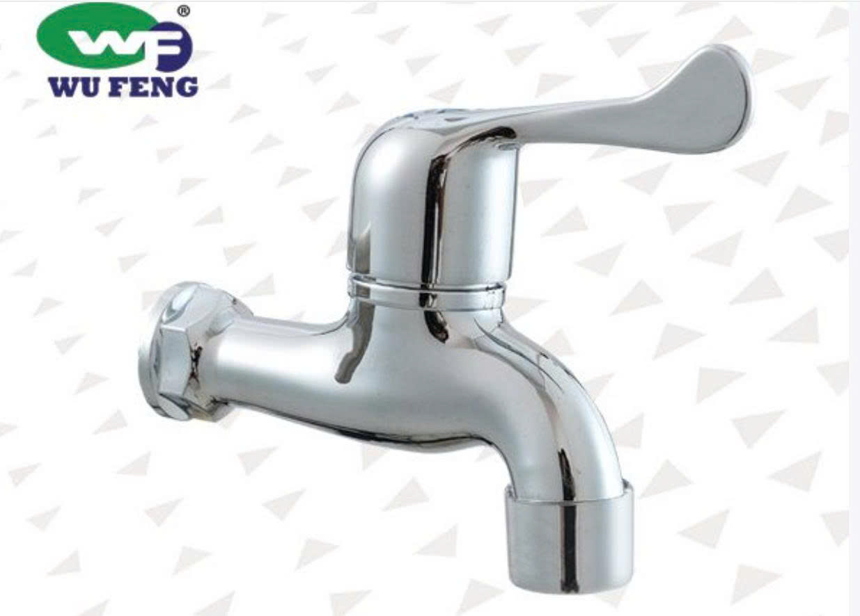 Vòi Hồ Wufeng WF-601L(X) Nhựa ABS Mạ Chrome Phi 21mm Có Lưới Lọc