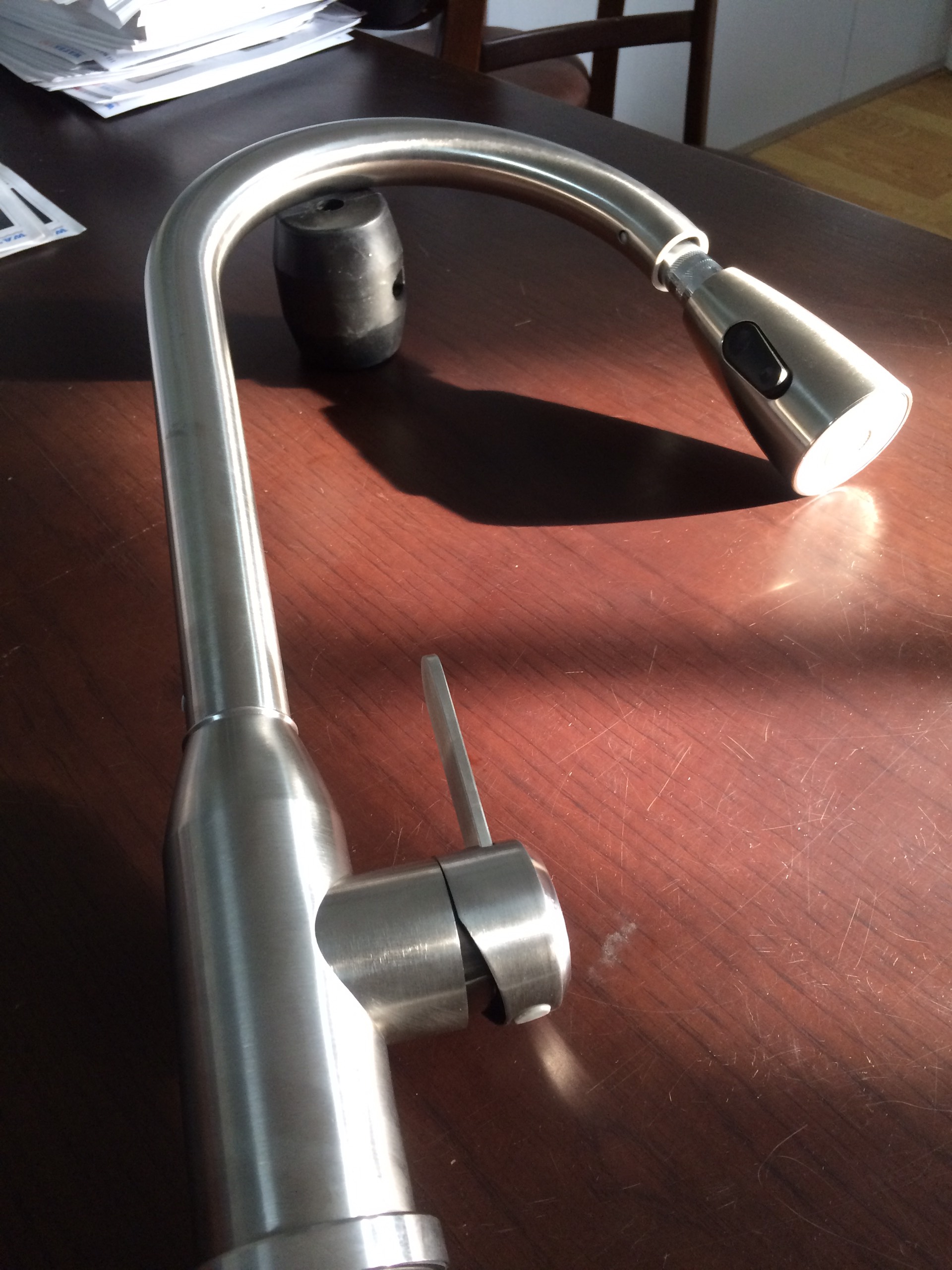 Vòi Rửa Chén Nóng Lạnh Dây Rút Wufeng WF-S950 Inox 304 Cao Cấp