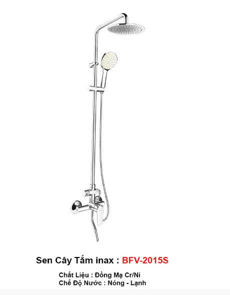 🚿 Sen Tắm Cây INAX BFV-2015S Chính Hãng – Thiết Kế Sang Trọng, Bền Bỉ Theo Công Nghệ Nhật Bản
