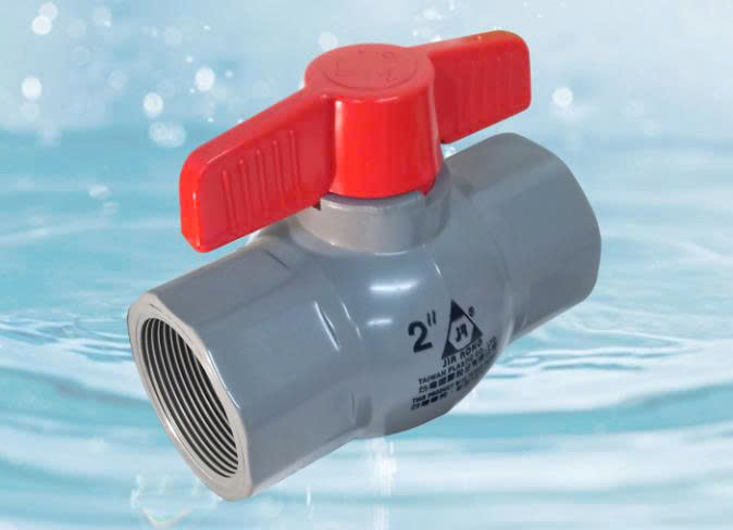 Van Bi Tay Đỏ Có Ren Thân Liền Jia Rong UPVC (21mm - 60mm) | Chính Hãng, Chống Ăn Mòn, Độ Bền Cao