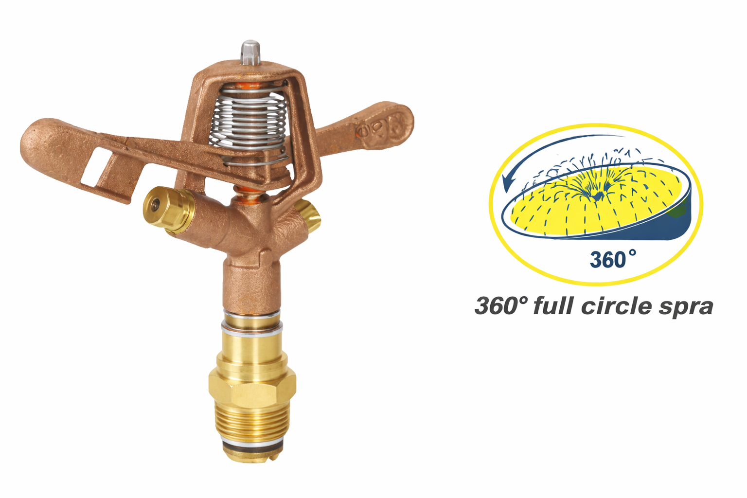 Béc Phun Cánh Đập Đồng GYSWP-0133 – Tưới Mạnh, Phủ Rộng 360°