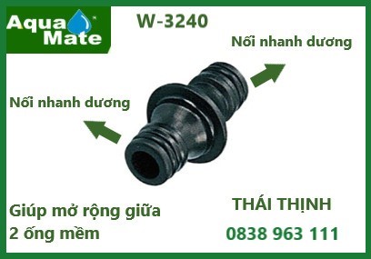 GYW3240 – Nối Nhanh 2 Đầu Dương Tiêu Chuẩn | Kết Nối Ống Nhanh Gọn, Tiện Lợi