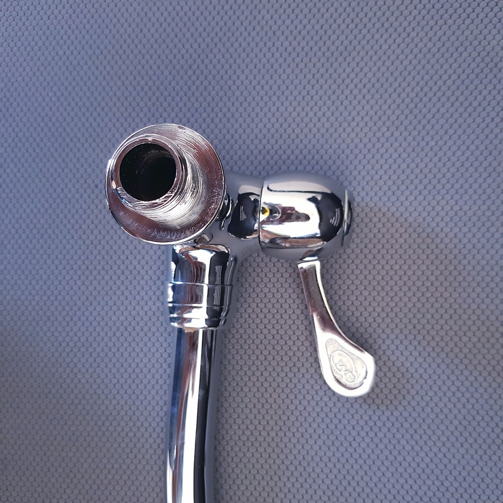 Vòi Rửa Chén Lạnh Âm Tường Wufeng WF142D Chính Hãng – Đồng Mạ Crom Niken Cao Cấp