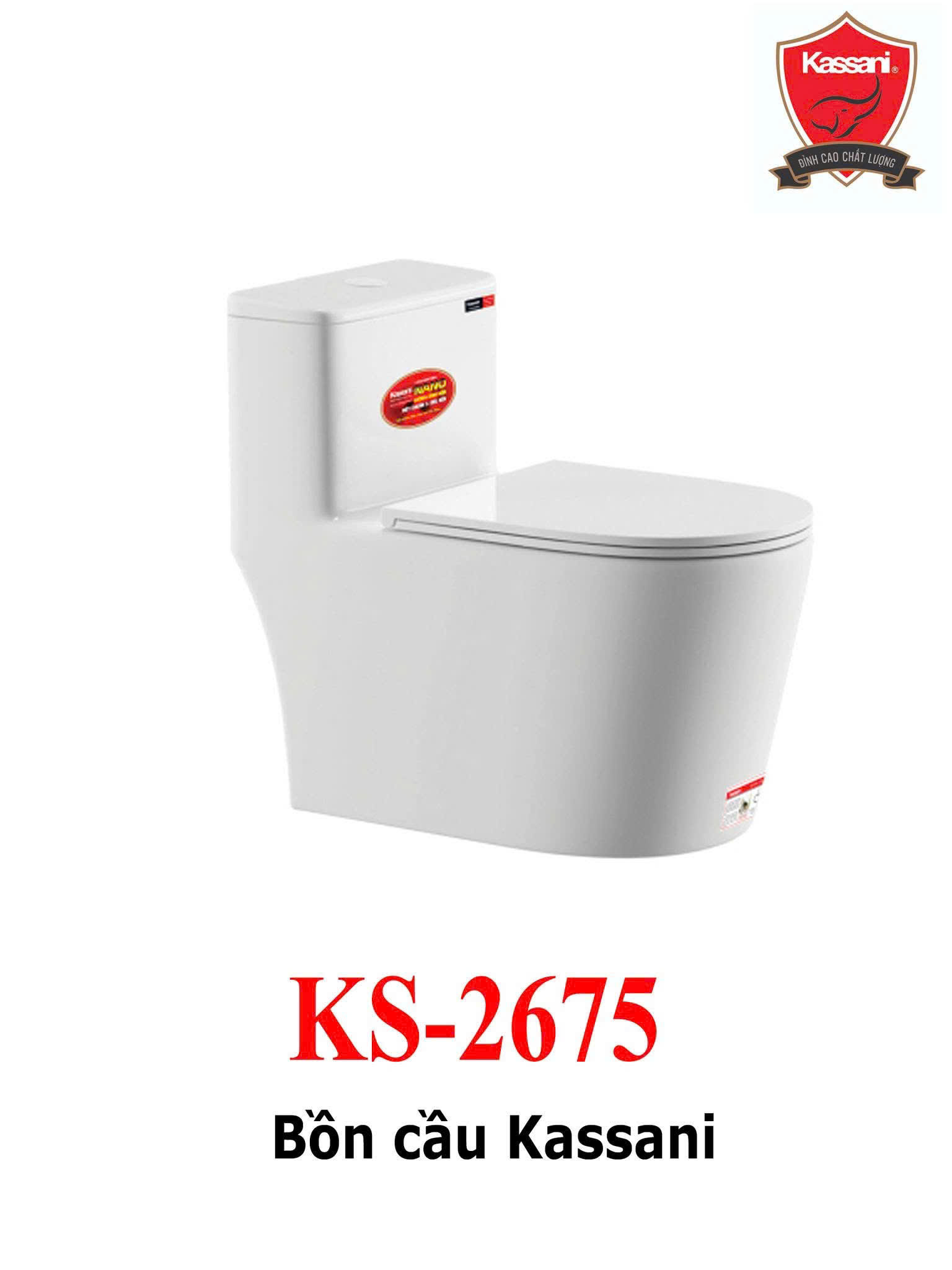 🚽 Bồn Cầu Kassani 2730 – Giải Pháp Vệ Sinh Hiện Đại, Sang Trọng và Tiết Kiệm