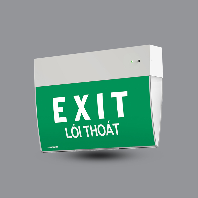 PEXK26U Đèn Exit treo trần, Led 6.5W, 3 giờ (190X280mm chưa gồm phụ kiện)