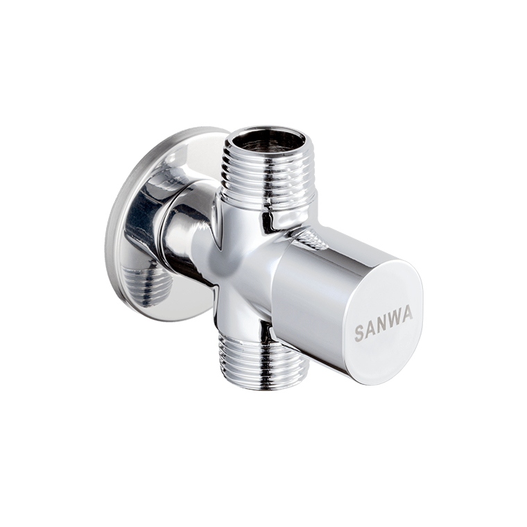 Van Ceramic Giảm Áp Chữ T 1/2″ SANWA JET – Chia 2 Đường Nước Tiện Lợi, Bền Bỉ