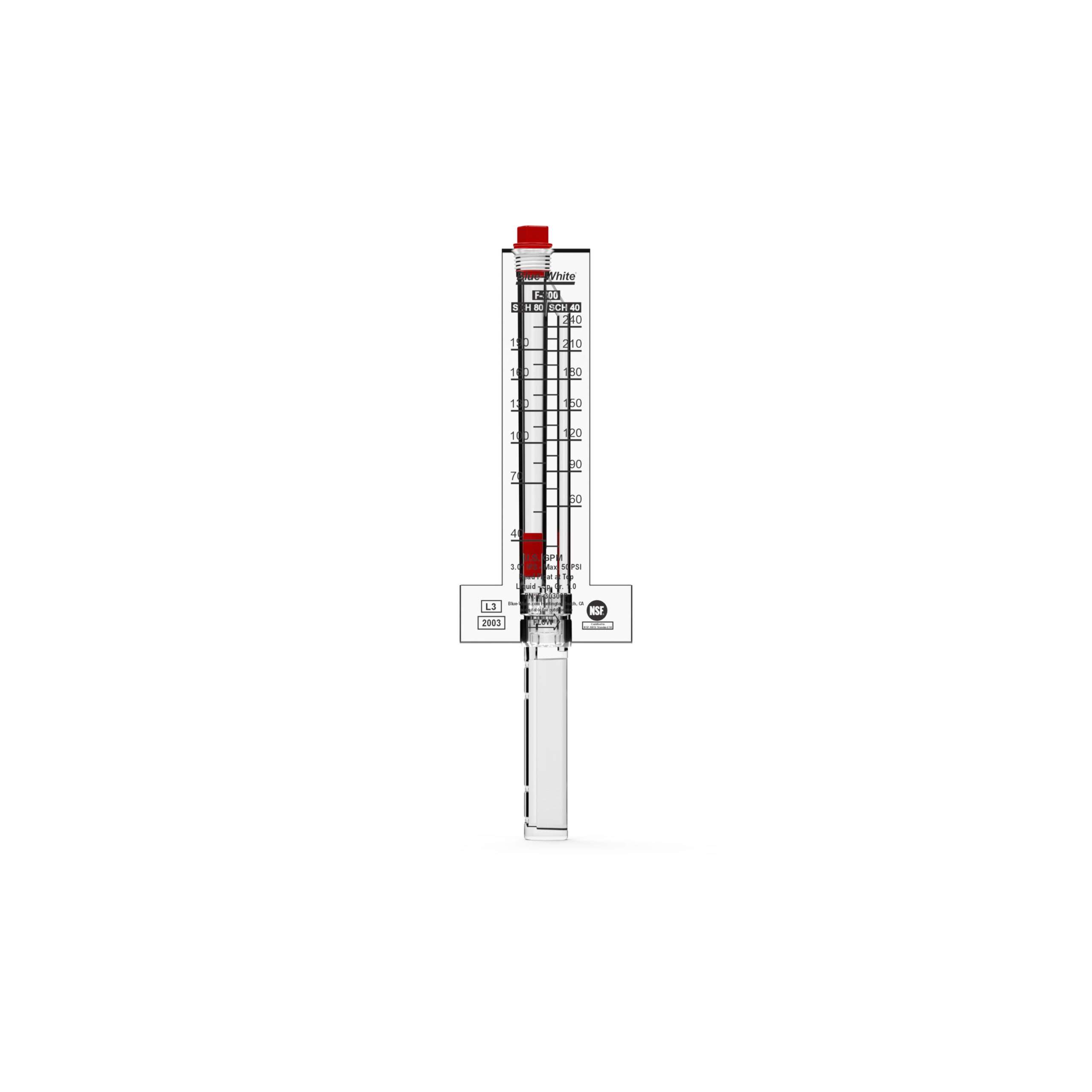 Đồng Hồ Đo Lưu Lượng Acrylic Nằm Ngang 3 Inch F-30300P – Giải Pháp Đo Lưu Lượng Nước Chính Xác Và Bền Bỉ