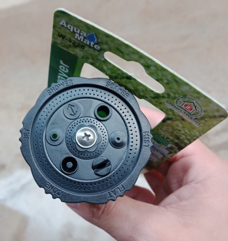 Đầu phun tưới 6 chế độ GYW-3226 ren 27mm – Điều chỉnh linh hoạt, bền bỉ, dễ sử dụng