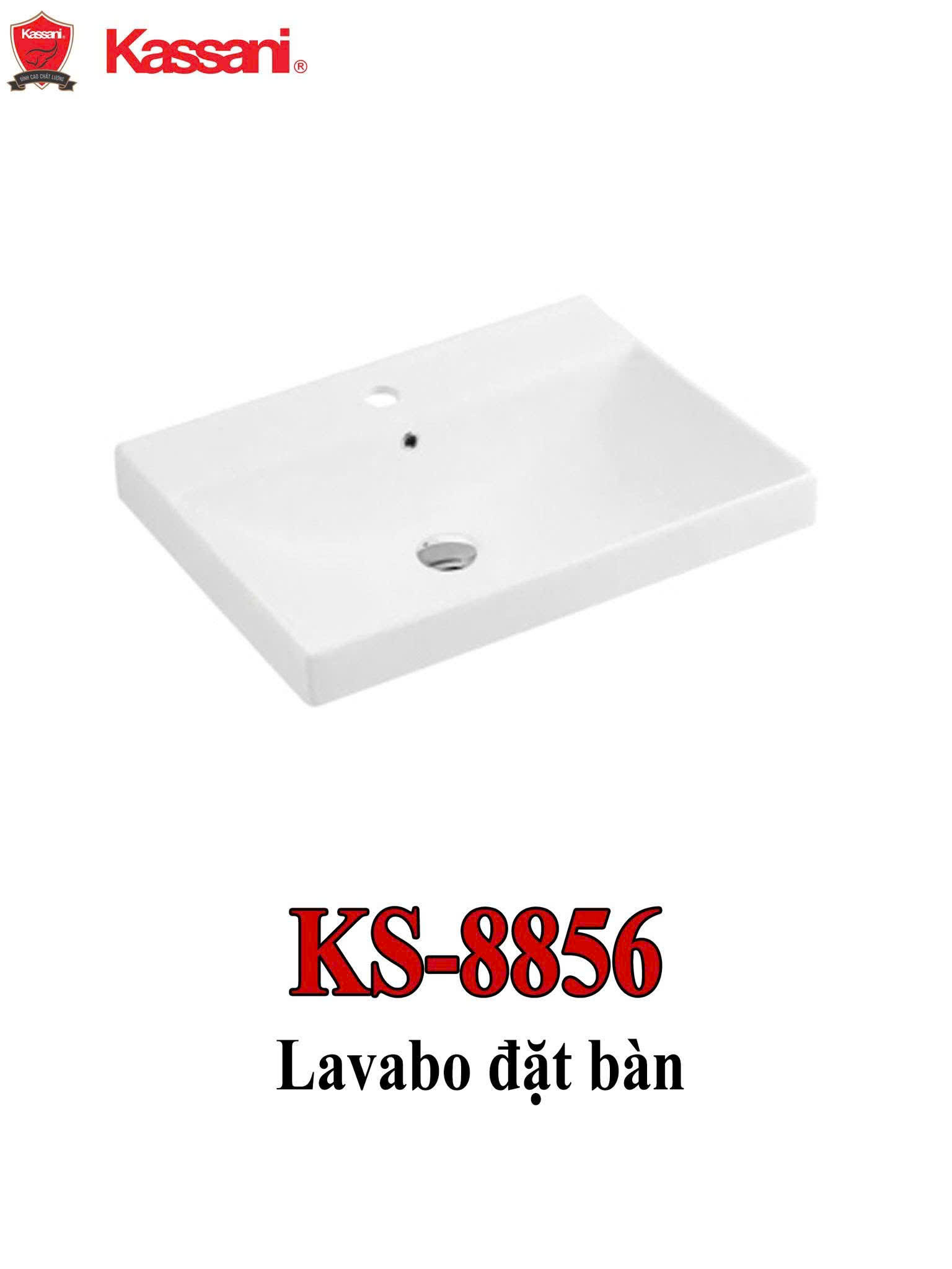 Lavabo đặt bàn - sứ siêu mỏng Kassani KS-8856