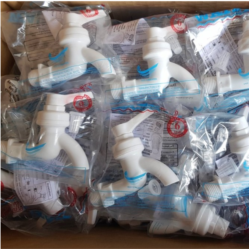 Vòi hồ nhựa Watertec Zemart trắng – Chính hãng Malaysia (WT00HA)