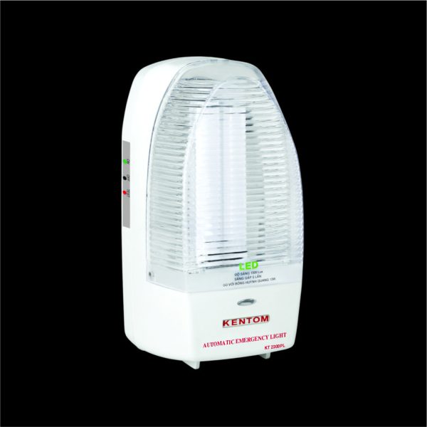 KT-2300PL  Đèn sạc khẩn cấp để Bàn cao 25.5 x14cm, bóng PL 13W, 4 giờ Kentom