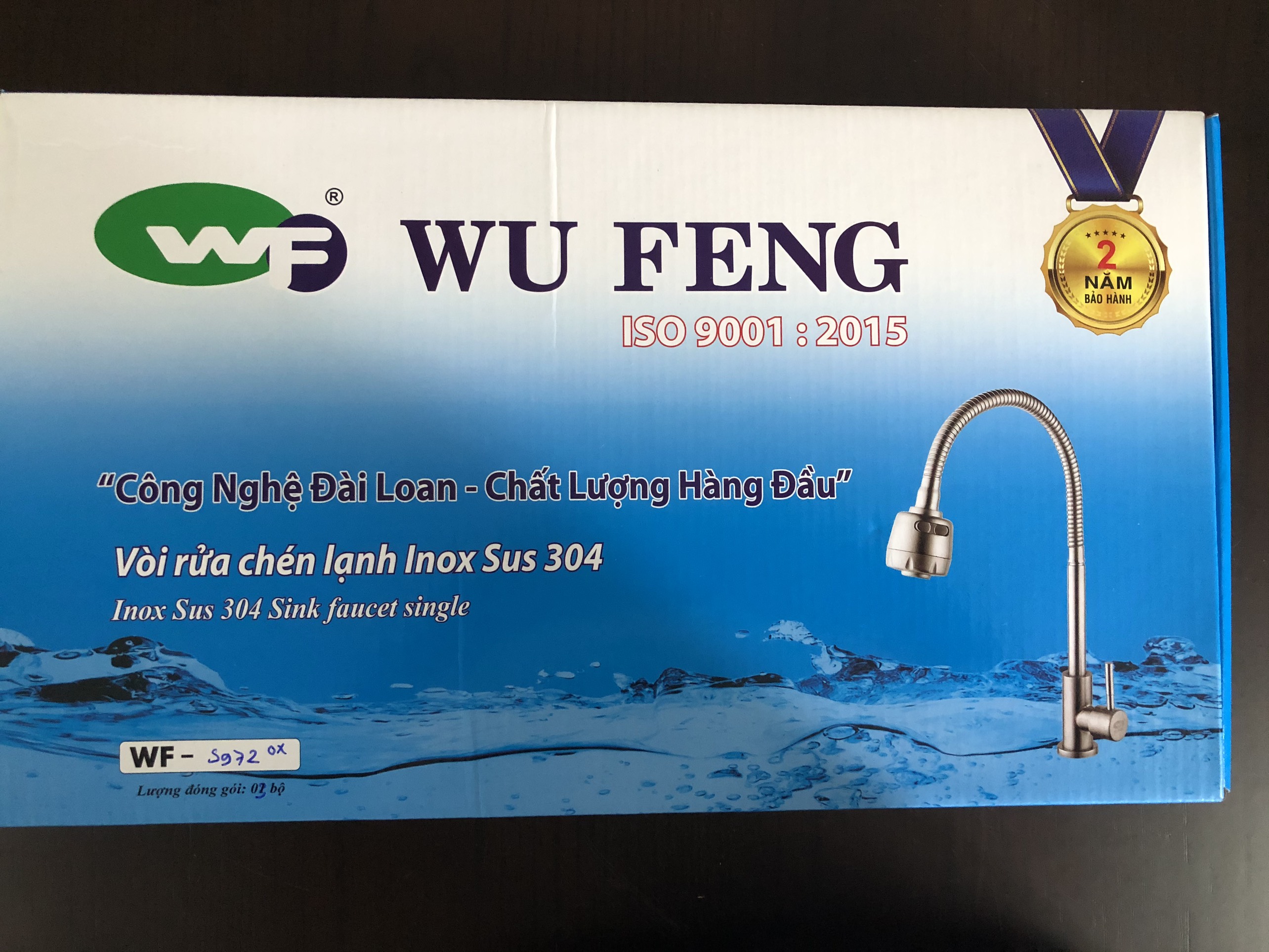 VÒI RỬA CHÉN LẠNH Ổ BI INOX 304 WUFENG WF-S972 OX
