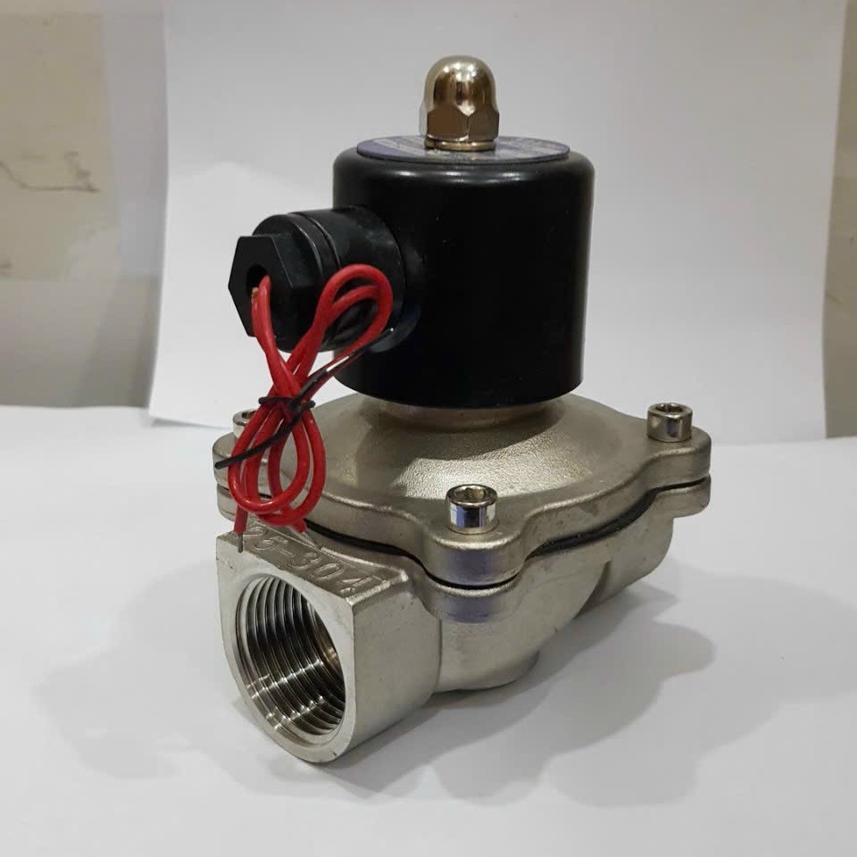 VAN ĐIỆN TỪ SANPO BẰNG INOX 220V DÙNG CHO NƯỚC DN15-50
