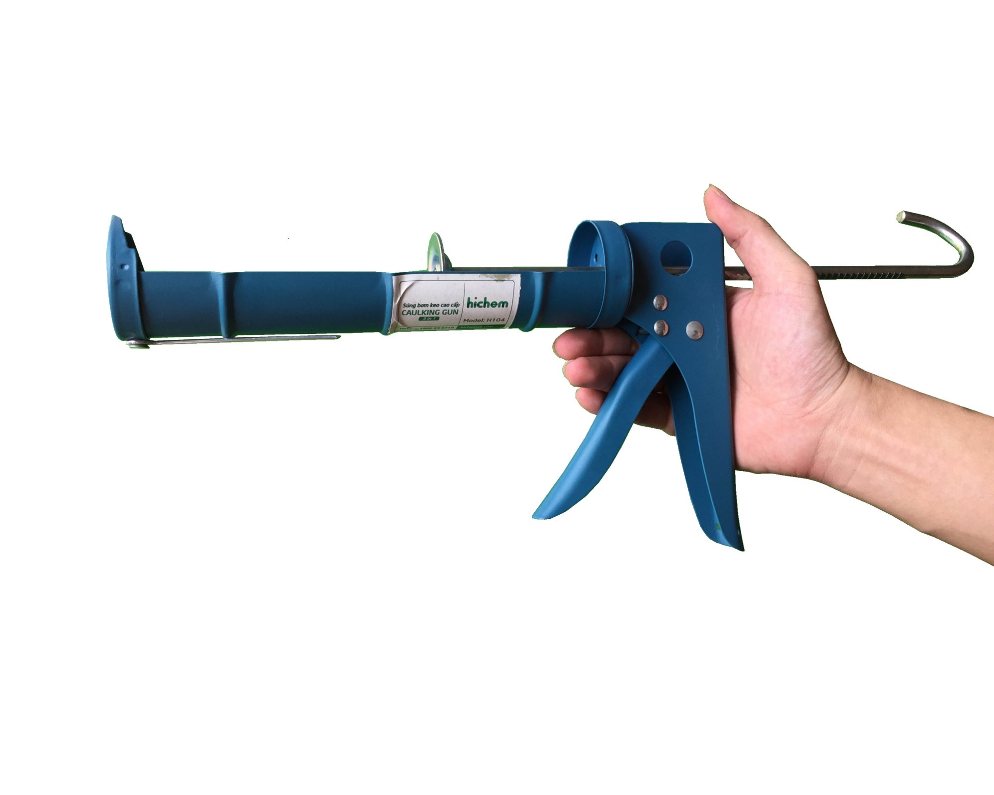 Súng Bắn Keo Hichem H104 – Dán Gỗ, Nhựa, Đa Năng | Tự Ngắt, Chịu Lực 200kgf, Chính Hãng