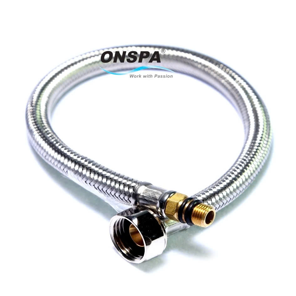 Dây cấp nước lavabo nóng lạnh inox 304 Onspa 50cm (1 cặp 2 sợi)
