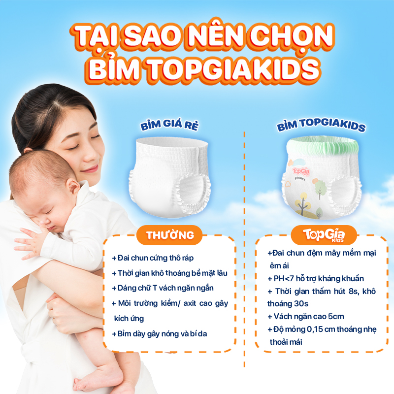 Những vấn đề thường gặp khi mẹ chọn bỉm giá rẻ