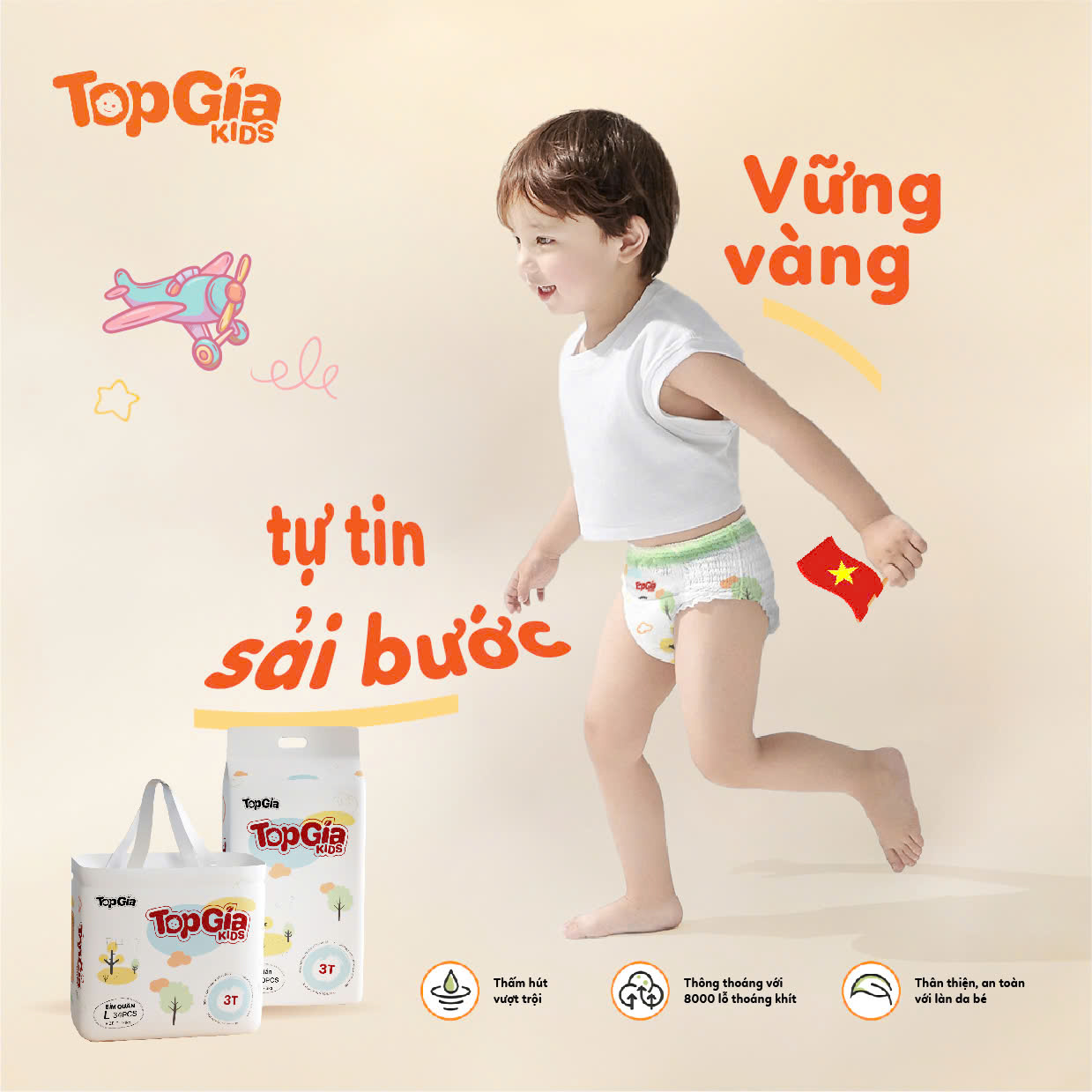 Bỉm Topgiakids đồng hành cùng bé trong kỳ nghỉ lễ 2/9