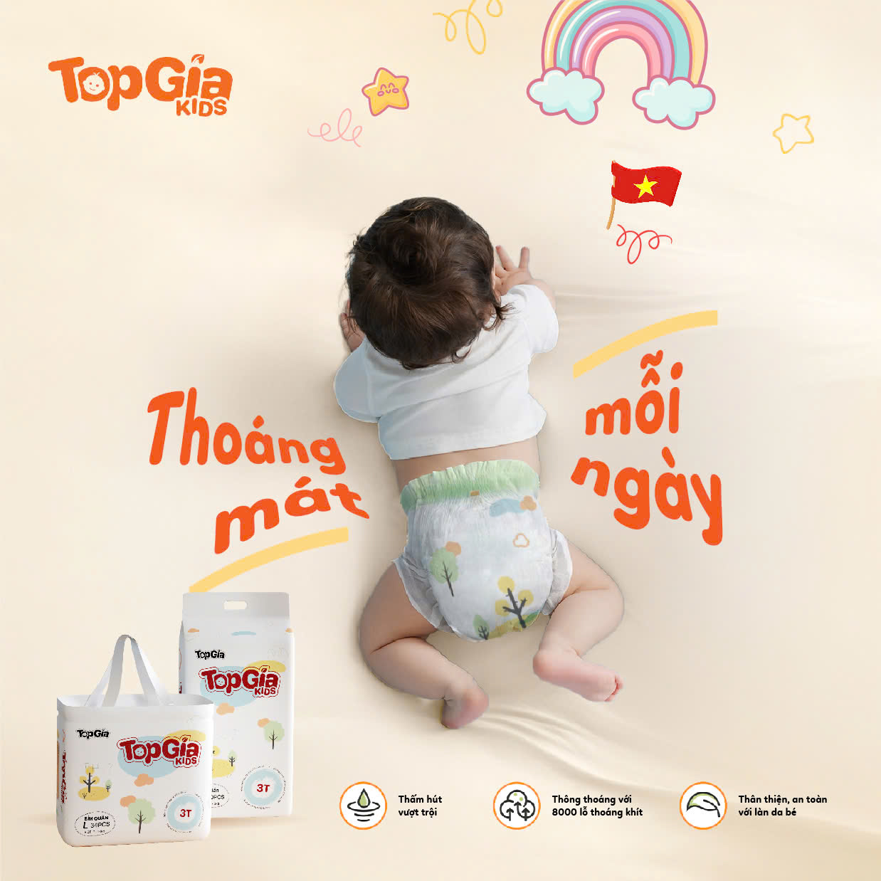 Bỉm Topgiakids đồng hành cùng bé trong kỳ nghỉ lễ 2/9
