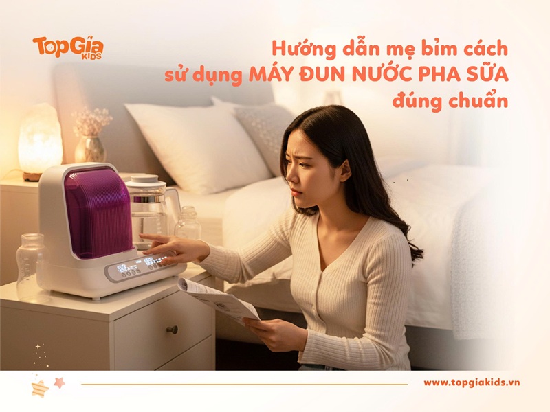 cách sử dụng máy đun nước pha sữa