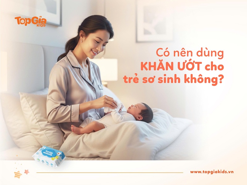 Có nên dùng khăn ướt cho trẻ sơ sinh không?