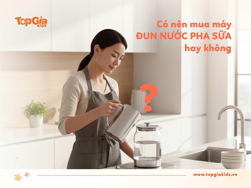 Mẹ bỉm có nên mua máy đun nước pha sữa hay không?