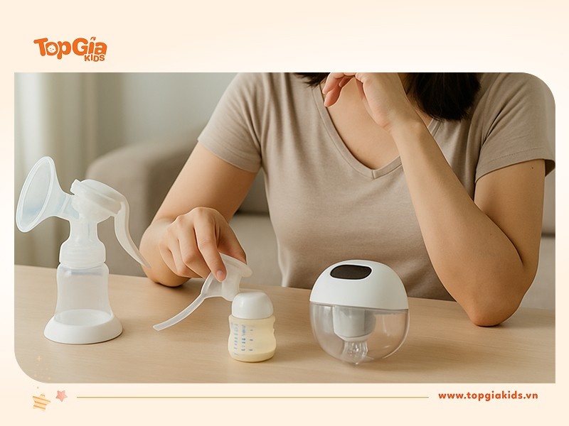 Cách lựa chọn dụng cụ hút sữa mẹ phù hợp