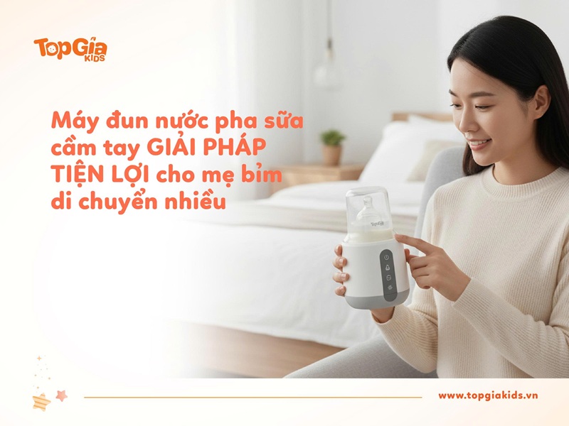 Máy đun nước pha sữa cầm tay TopGiaKids