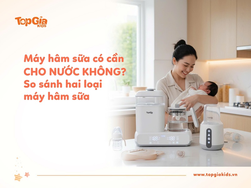 Máy hâm sữa có cần cho nước không