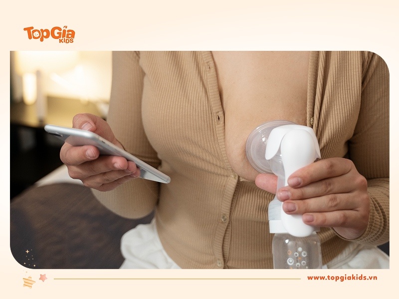 Máy hút sữa bị trào ngược