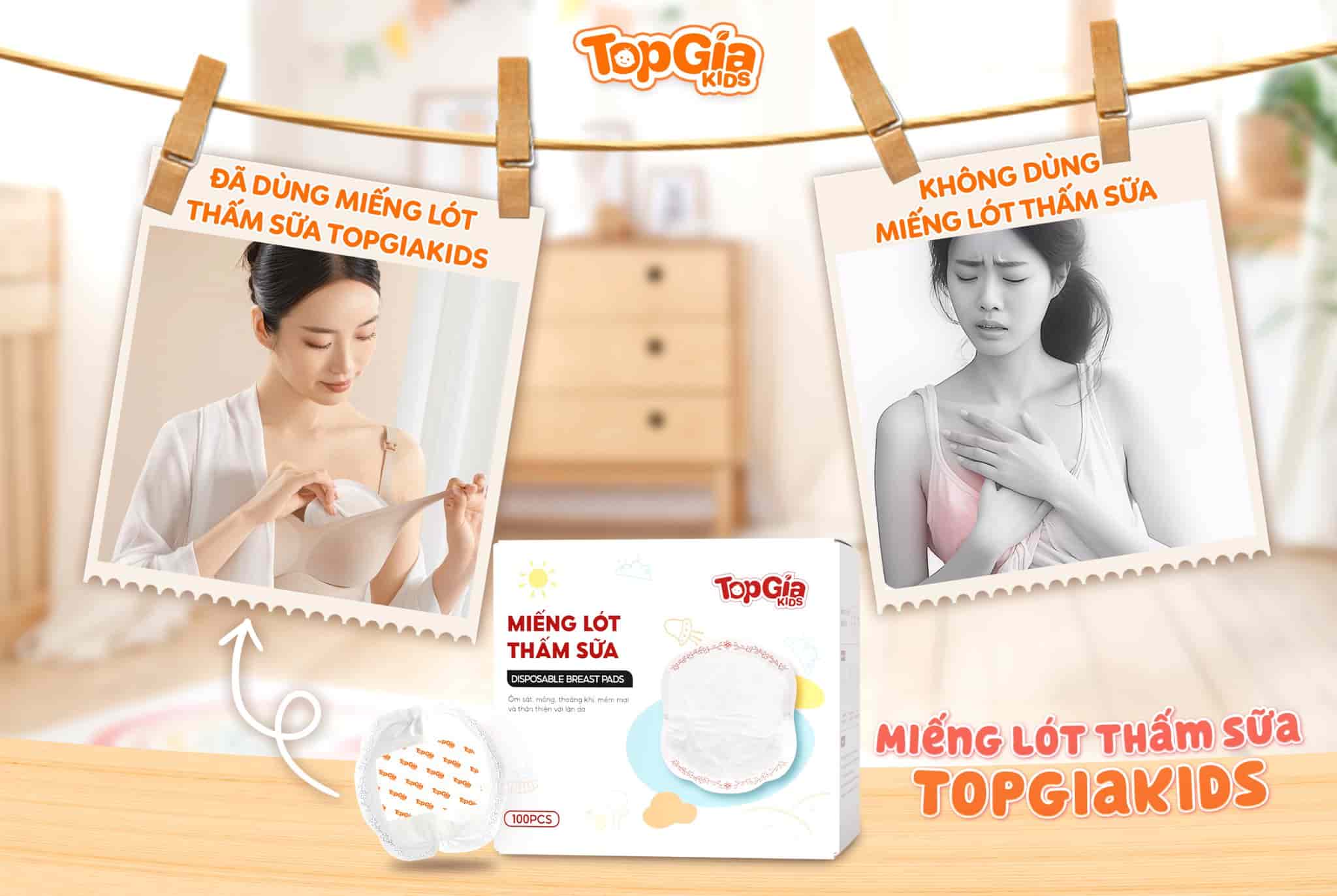 Miếng lót thấm sữa TopgiaKids
