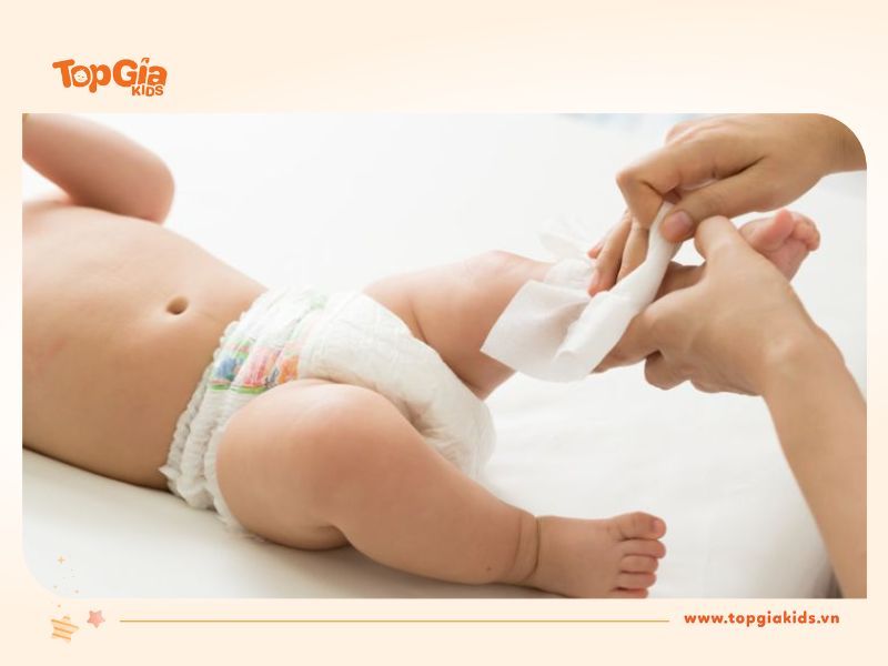 Nên dùng khăn khô đa năng hay khăn ướt cho bé