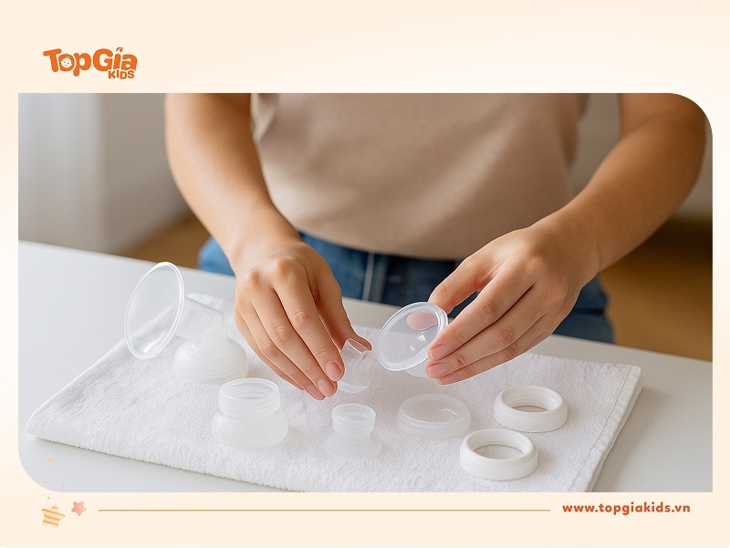 Cách vệ sinh máy hút sữa sau mỗi lần hút đảm bảo vệ sinh