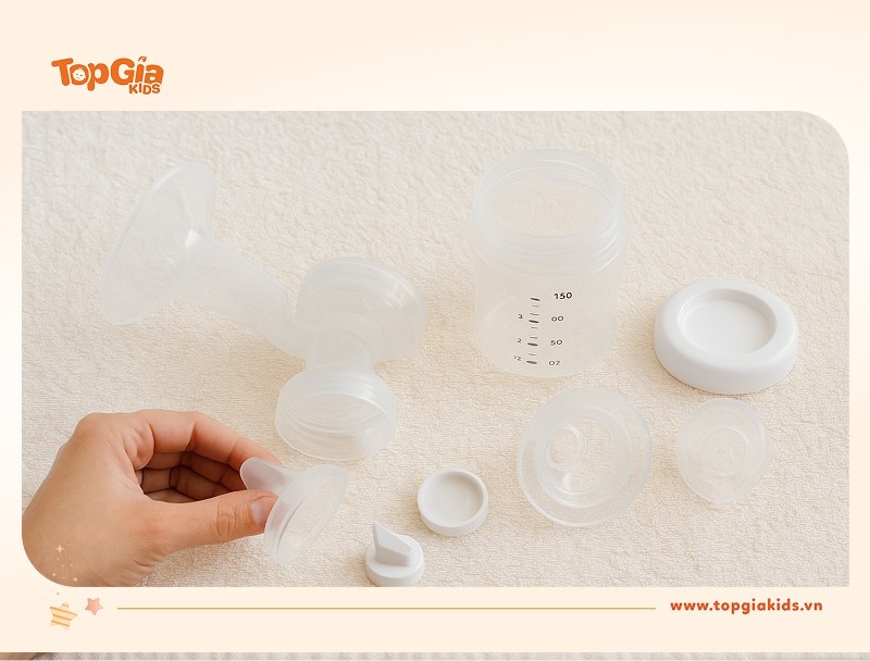 Hướng dẫn vệ sinh và bảo quản phụ kiện hút sữa