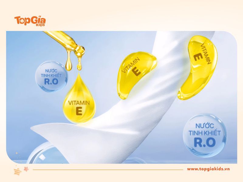 Thành phần an toàn của khăn ướt TopGiaKids