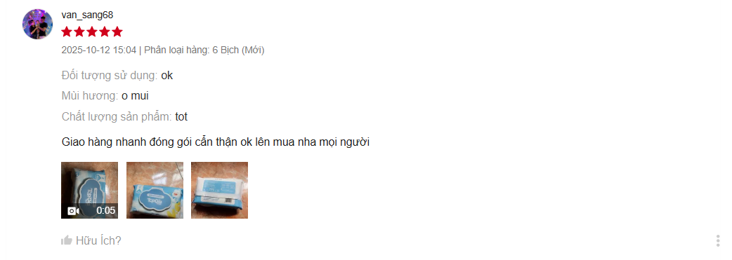 Review thực tế từ các mẹ bỉm về khăn ướt TopGiaKids