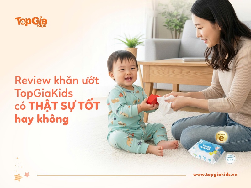 Review khăn ướt TopGiaKids có tốt không